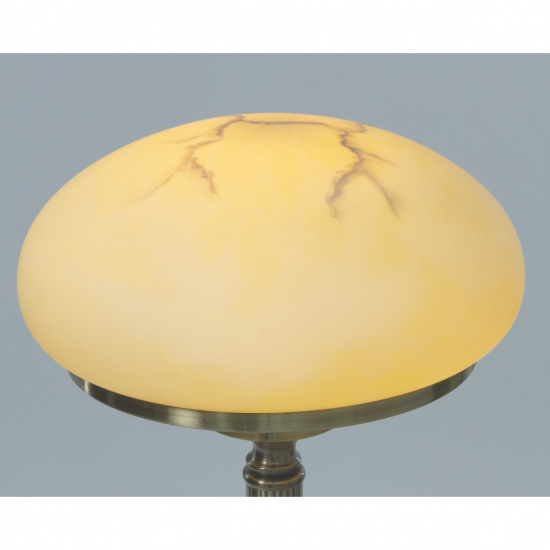 AUGUST Bordlampa, Antik/Beige H=38