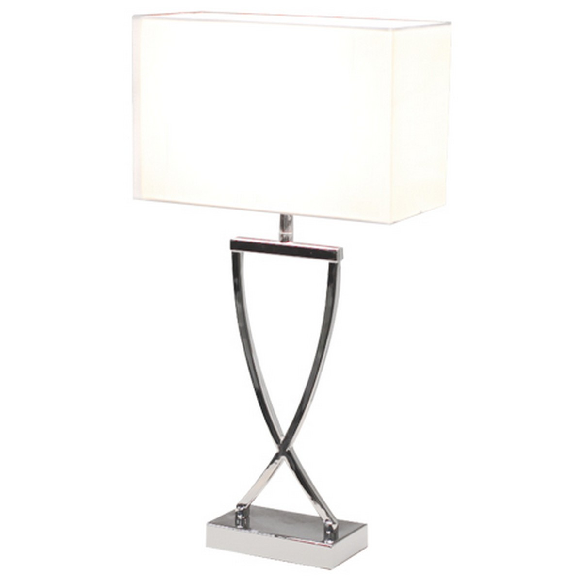 Omega h52 cm krom/vit