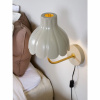 WELLS Vägglampa - Beige/Guld - Diam 21cm WELLS Vägglampa - Beige/Guld - Diam 21cm