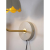 WELLS Vägglampa - Beige/Guld - Diam 21cm WELLS Vägglampa - Beige/Guld - Diam 21cm