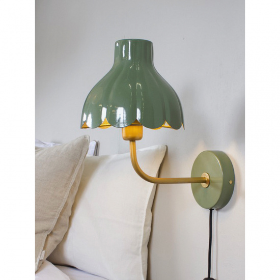 WELLS V�gglampa - Mossa/Guld - Diam 21cm