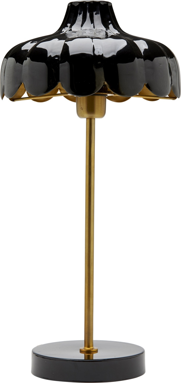 Wells bordslampa, Svart/guld 50cm