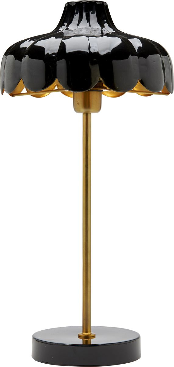 Wells bordslampa, Svart/guld 50cm