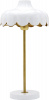 Wells bordslampa - Vit/guld 50cm