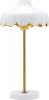 Wells bordslampa Vit/guld 50cm