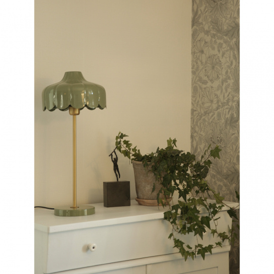 WELLS Bordlampa - Mossa/Guld - H�jd 50cm