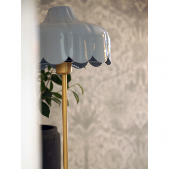 WELLS Bordlampa - Denim/Guld - H�jd 50cm