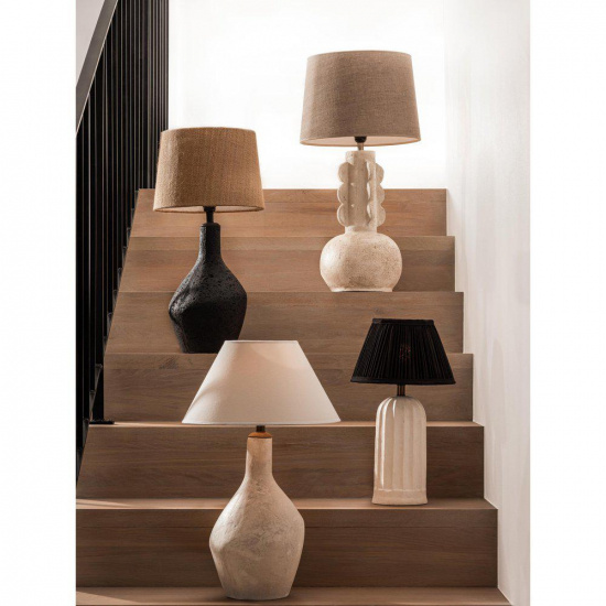 Stella lampsk�rm, Svart 25cm