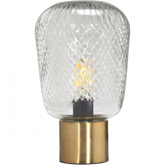 Juliette bordslampa, Klar/m�ssing 21cm