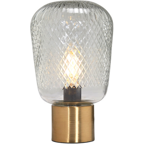 Juliette bordslampa, Klar/m�ssing 21cm