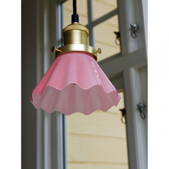 AUGUST F�nsterlampa - Rosa - Diam 15cm