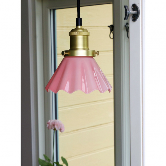 AUGUST F�nsterlampa - Rosa - Diam 15cm