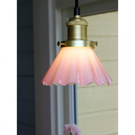 AUGUST F�nsterlampa - Rosa - Diam 15cm