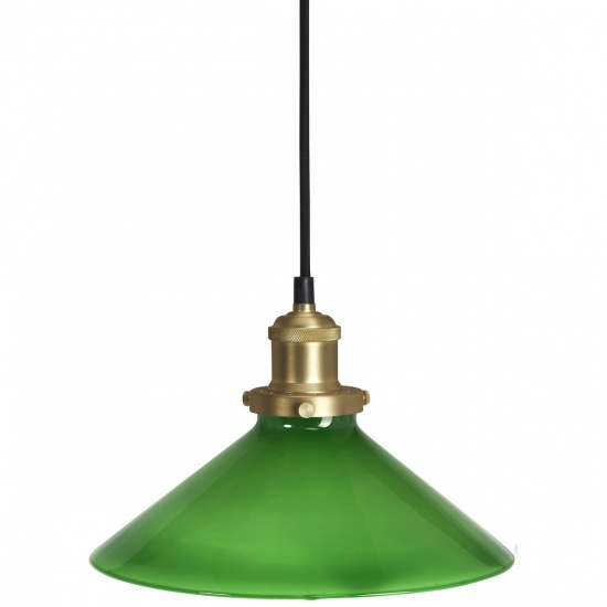 August F�nsterlampa, Gr�n 25cm