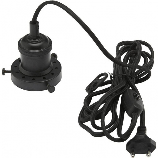 Siri Takupph�ng, V�ggkontakt Svart 3m