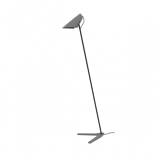 Vincent floor lamp black/concrete structure E27