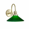 AUGUST Vägglampa IP23, Mäss/Grön 25cm AUGUST Vägglampa IP23, Mäss/Grön 25cm