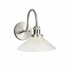 AUGUST Vägglampa IP23, Krom/Opal 25cm AUGUST Vägglampa IP23, Krom/Opal 25cm