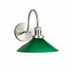 AUGUST Vägglampa IP23, Krom/Grön 25cm AUGUST Vägglampa IP23, Krom/Grön 25cm