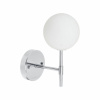 SIGMA S Vägglampa, Krom Opal, 25cm SIGMA S Vägglampa, Krom Opal, 25cm