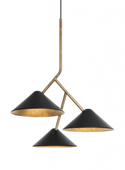 Taklampa GRENVERK SVART 3-L�G