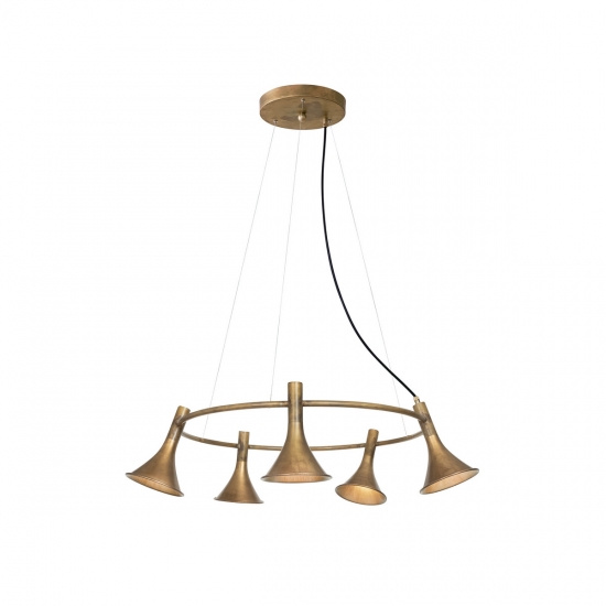 Taklampa MEGAFON 5-L�G RUND R�M�SS