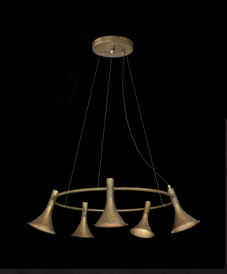 Taklampa MEGAFON 5-L�G RUND R�M�SS