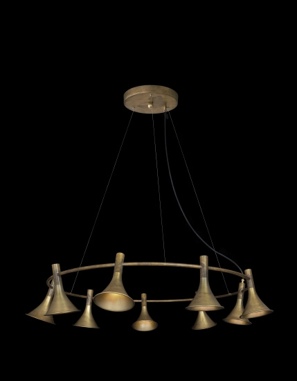 Taklampa MEGAFON 9-L�G RUND R�M�SS