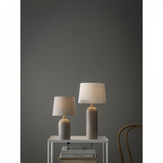 Riley Lampfot, Matt beige 28cm