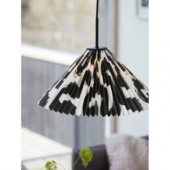 Polly Taklampa, Svart/vit 45cm