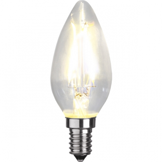 LED-lampa E14 C35 Clear, Transparent