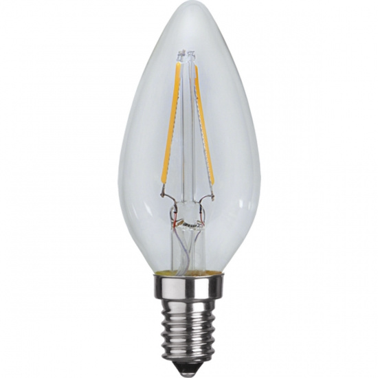 LED-lampa E14 C35 Clear, Transparent