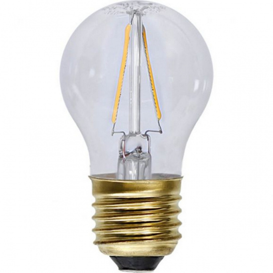LED-lampa E27 G45 Soft Glow, Transparent