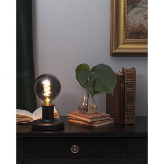 LED-lampa E27 G125 Decoled Spiral Smoke