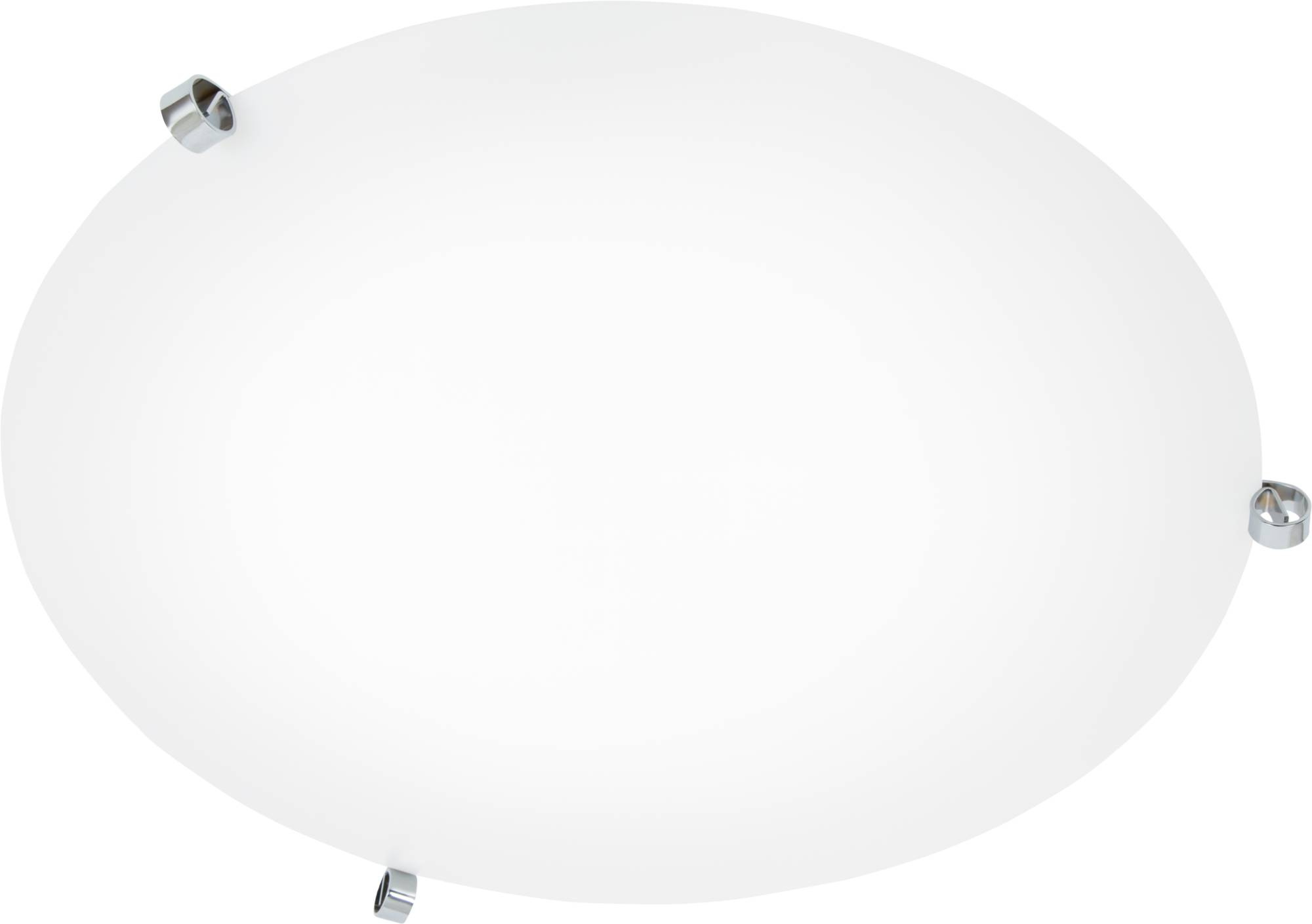 �GLA Plafond Krom/Vit - Diameter 55cm