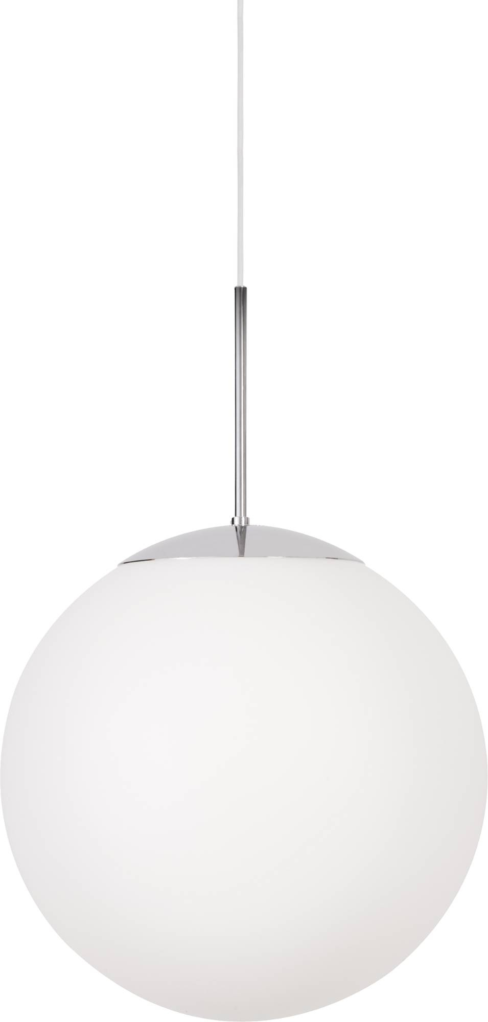 Taklampa GLOB KROM/VIT MATT          D 200