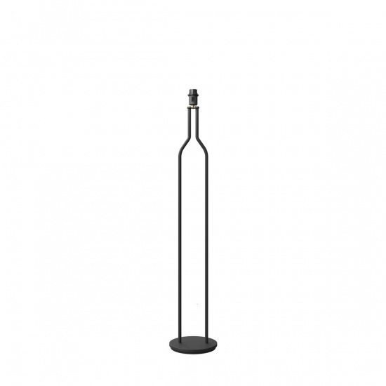 Bottle floor lamp black structure E27