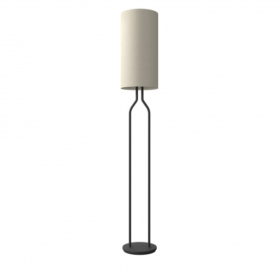 Bottle floor lamp black structure E27