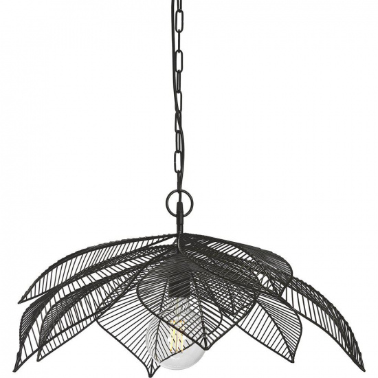 Elm taklampa, Svart 70cm