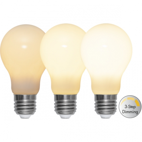 LED-lampa E27 A60 Opaque Filament RA90 3-step