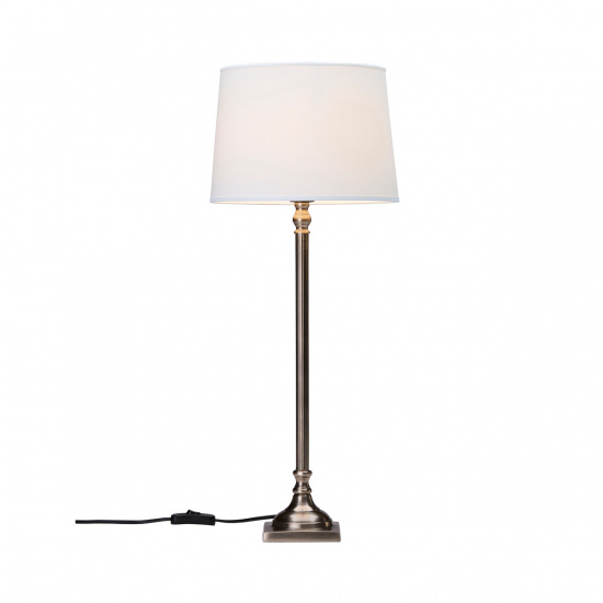 Margot bordslampa, Antiksilver 51cm