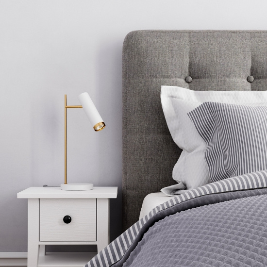 Puls bord H49cm Matt vit 