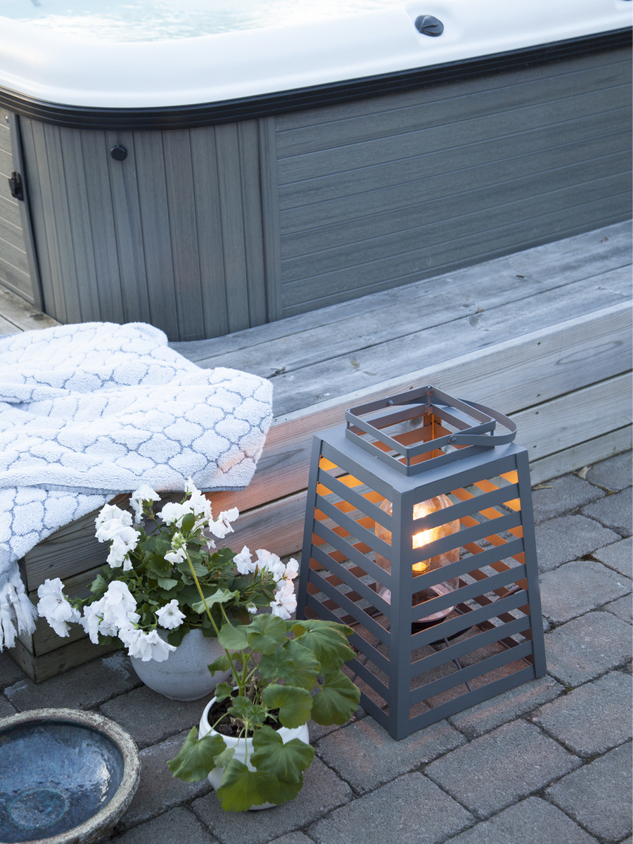 Yankton bord/golvlampa IP44 Sandsvart