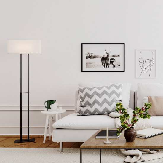 Luton H150cm Svart/vit