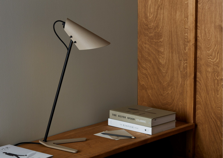 Vincent table lamp black /sand E27