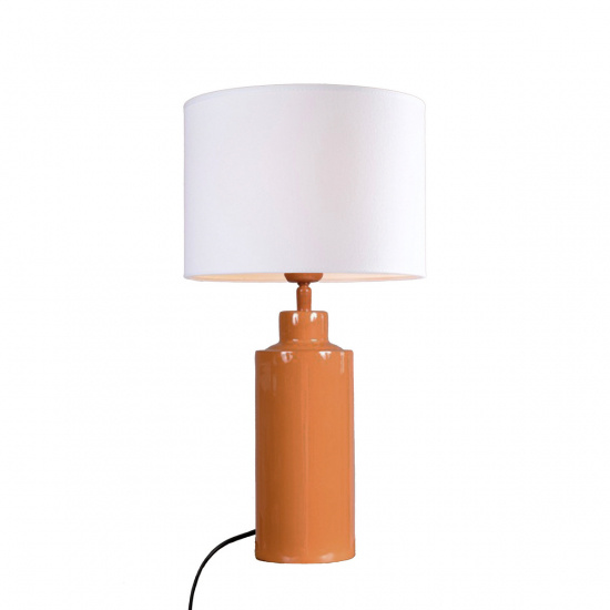 SOLO Bordlampa Blank Orange 46cm inkl sk�rm