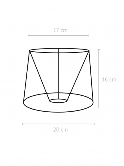 Sofia Lampsk�rm, Classico Svart 20cm