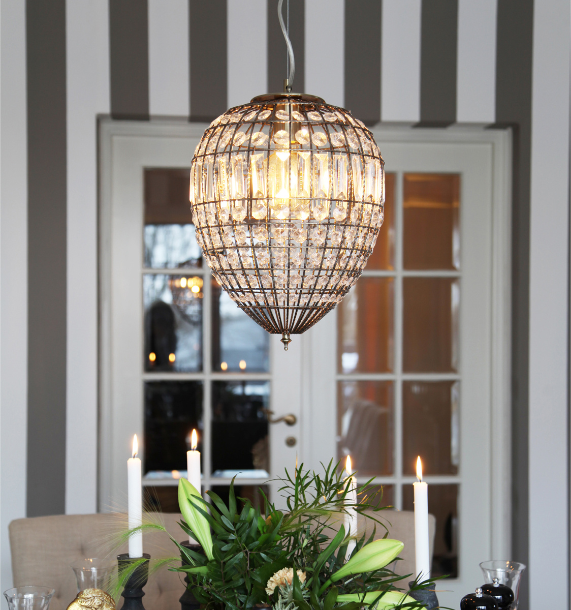 Amadeus taklampa �30cm antik