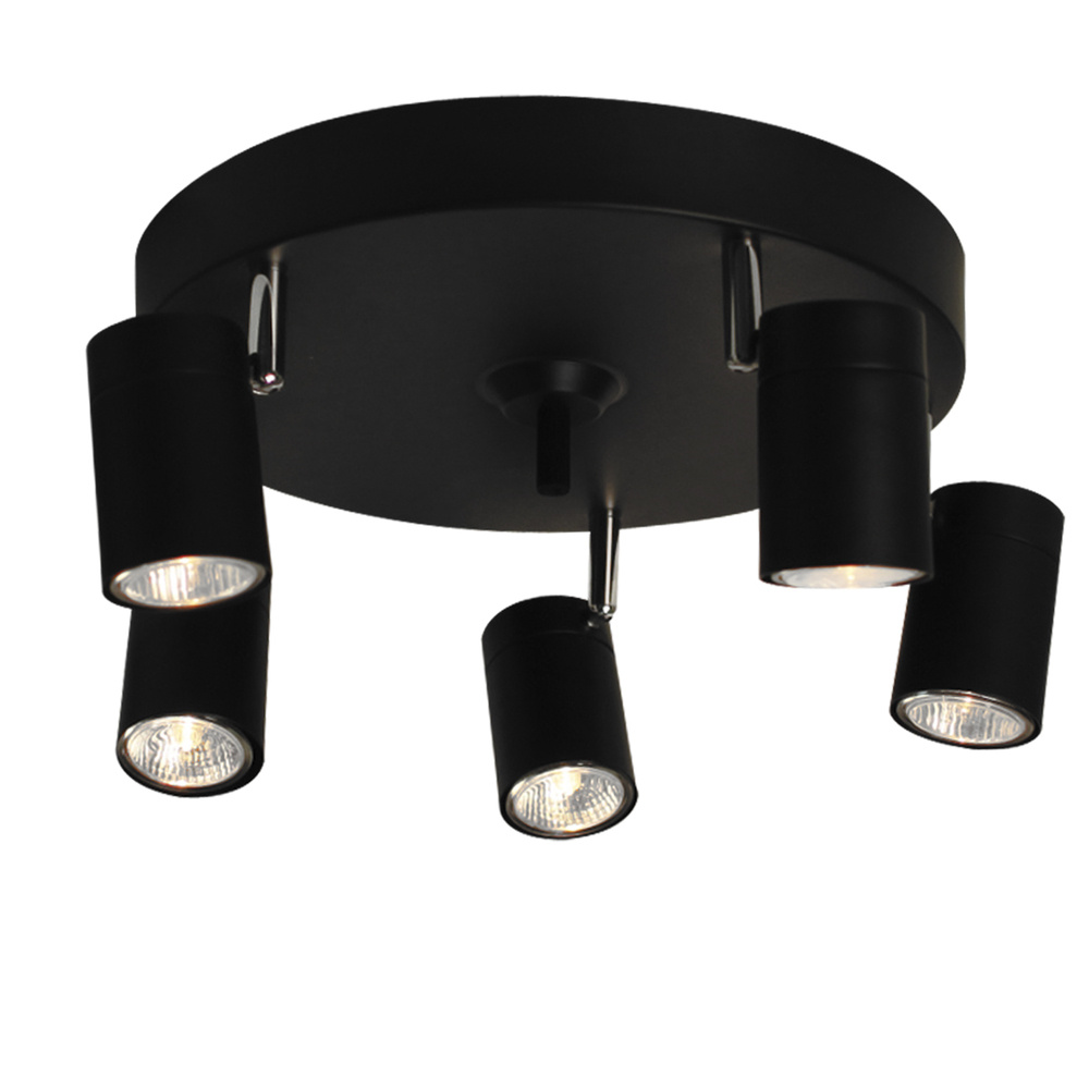 Correct takspot 5-l�g Svart matt