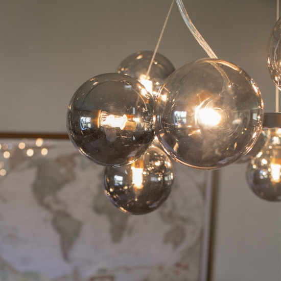 Splendor Taklampa �58cm Guld Amber